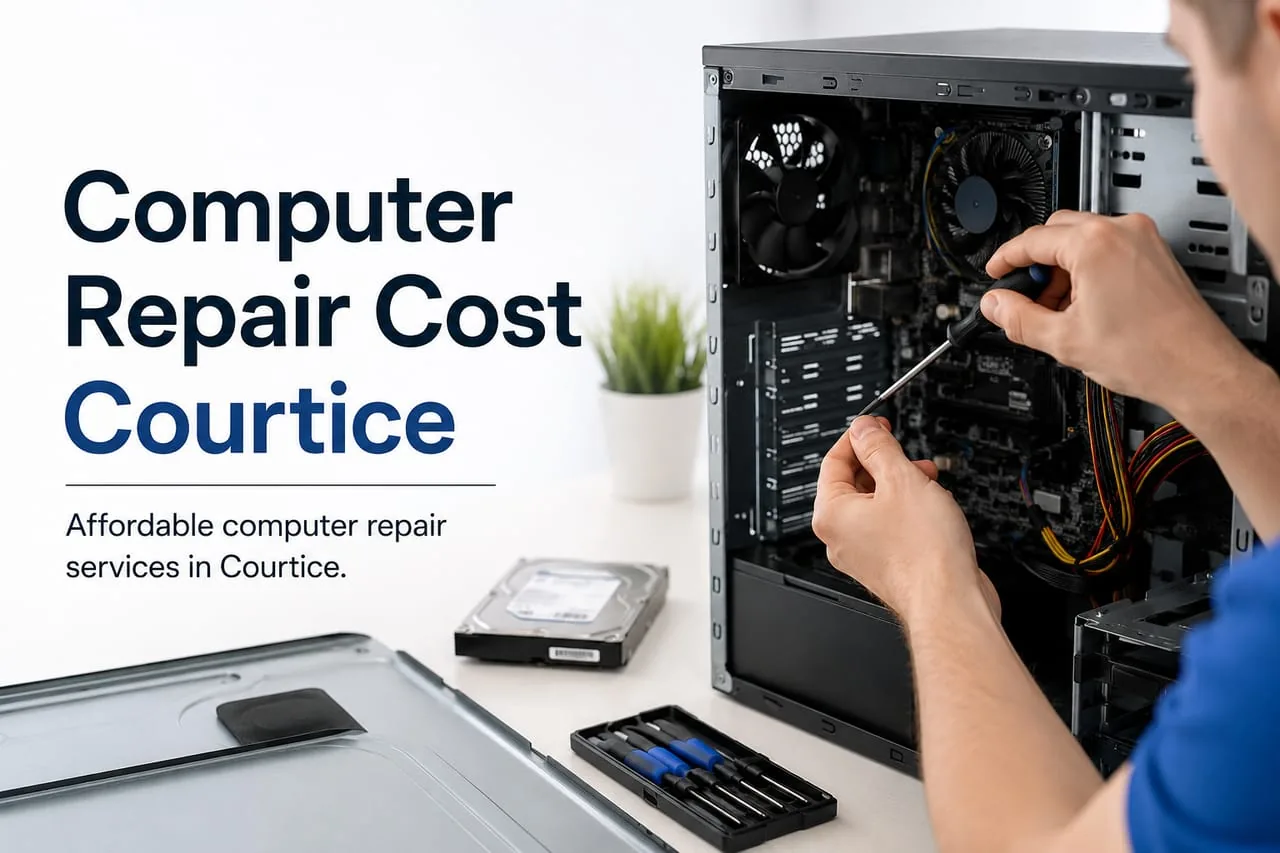 How much does laptop and desktop repair cost in Courtice?