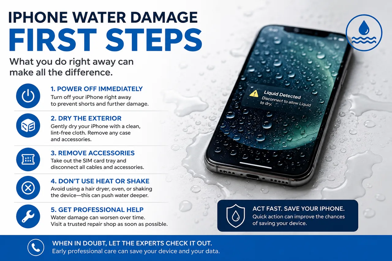 iPhone took a swim? The first 60 seconds matter more than everything that follows
