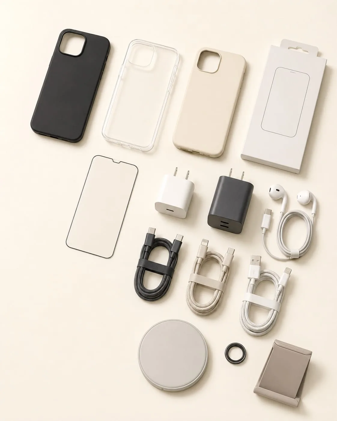 Phone accessories on display at the Phone Studio Courtice shop