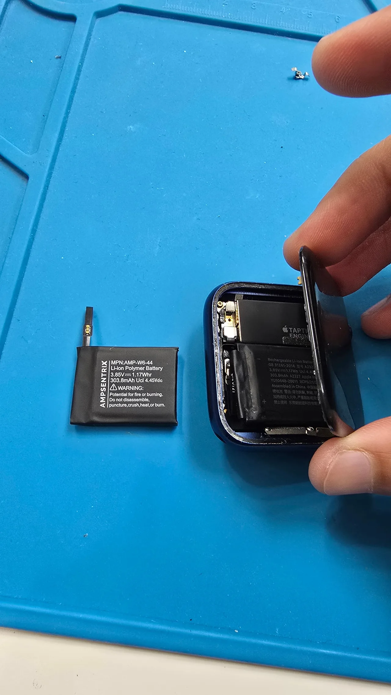 Apple Watch glass replacement on the Phone Studio bench in Courtice